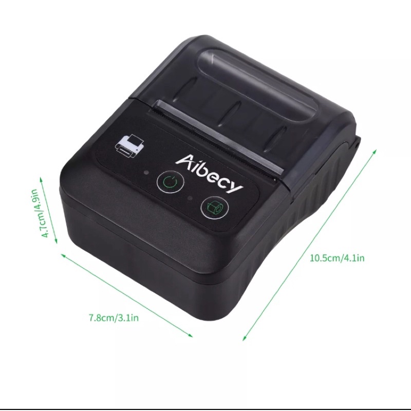 HHS Máy in hoá đơn Mobile Printer Aibecy - Máy in nhiệt bluetooth