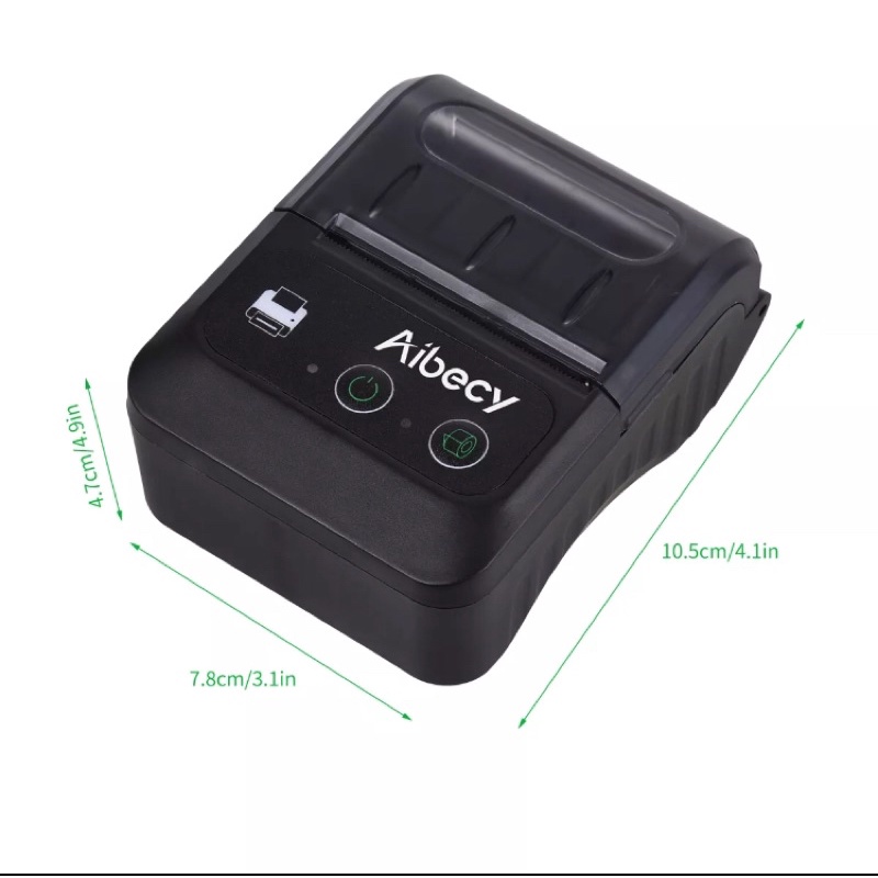 [Mã 273ELHA100K0 hoàn 7% đơn 500K] HHS Máy in hoá đơn Mobile Printer Aibecy - Máy in nhiệt bluetooth