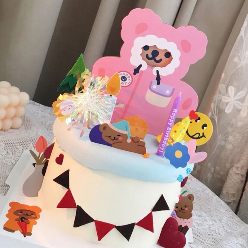 Thiệp Chúc Mừng Sinh Nhật Hình Gấu Dễ Thương