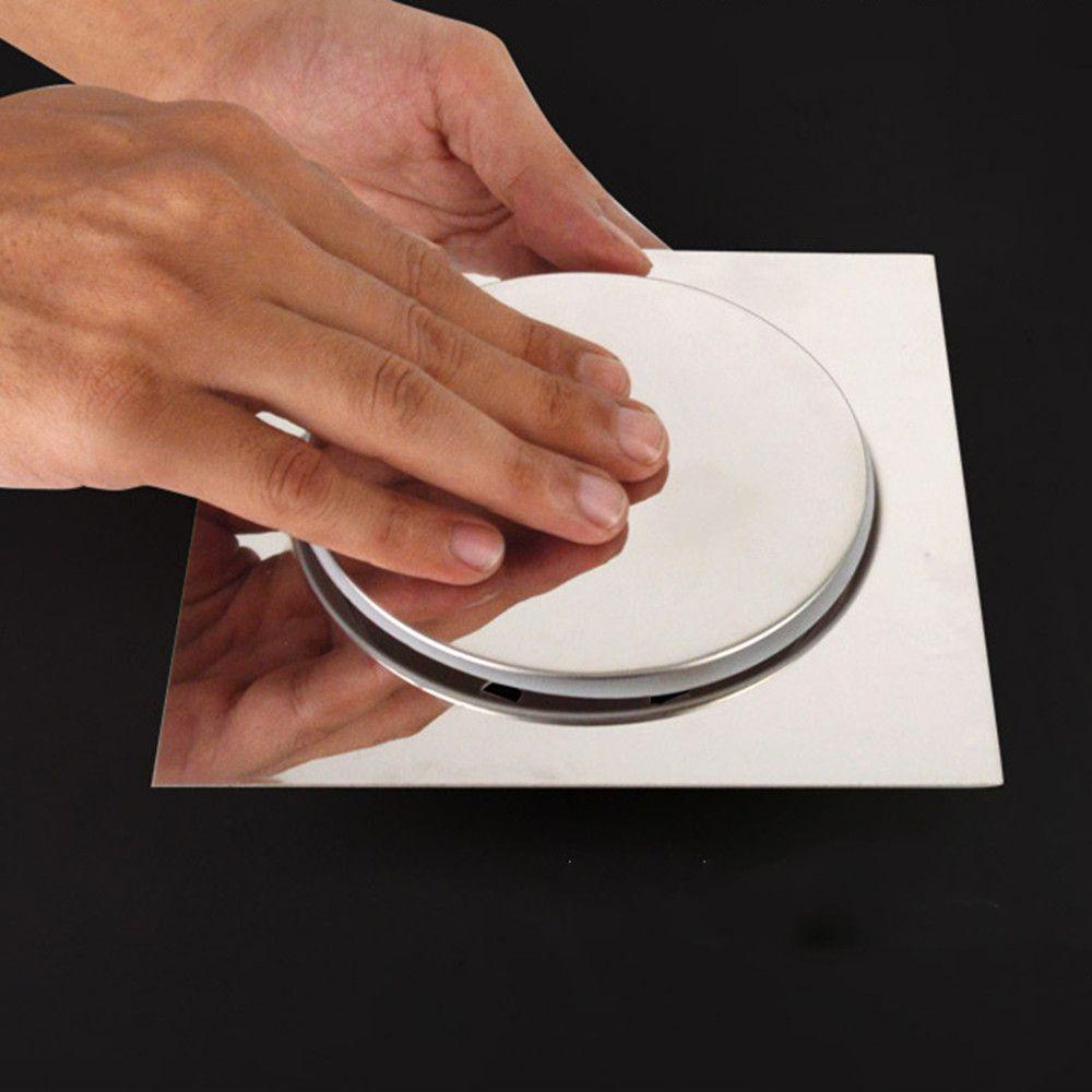 KUNHEV Nắp Cống Thoát Nước Sàn Nhà Tắm Bằng Thép Không Gỉ Tiện Dụng