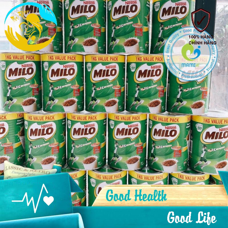 Sữa Nestle Milo, Úc (1kg) bổ sung dưỡng chất tăng chiều cao, miễn dịch, phát triển trí não cho bé từ 2 tuổi và người lớn