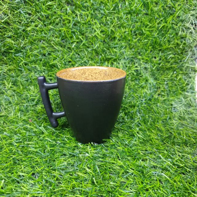 Cốc sứ 2 màu có quai cành cây độc lạ, H8 × D7. Cốc gốm Bát tràng cao cấp uống trà xanh, uống cafe