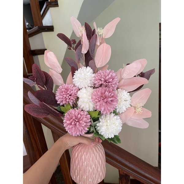 Lọ hoa để bàn trang trí lạ mắt, hoa để bàn làm việc , hoa để bàn ăn, hoa phong thuỷ
