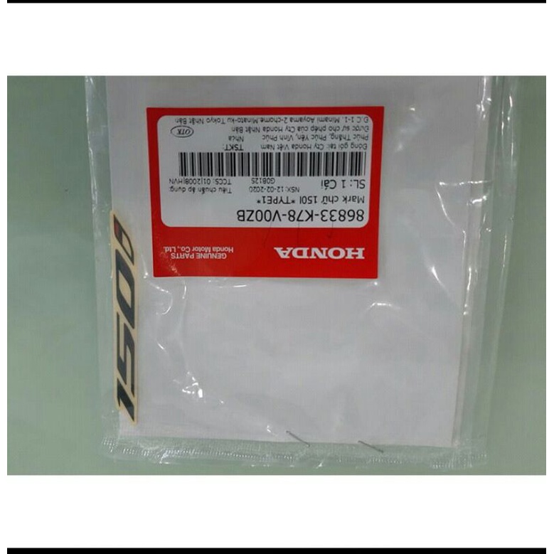 Tem sh 150i  tem chữ 150i honda sh 150i2013-2017-2019-2020-2021 chính hãng