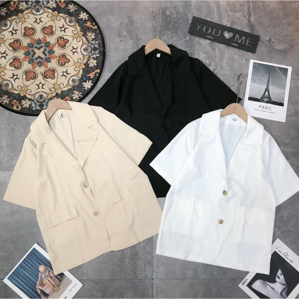 ÁO khoác BLAZER 2 túi(Kèm ảnh thật,video)