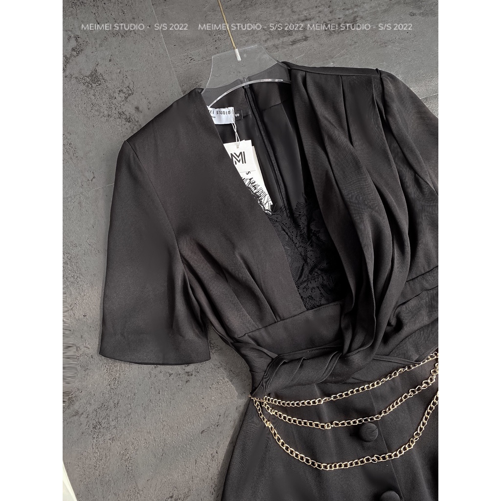 Dây Belt xích 3 tầng, Đai sang chảnh phối với váy, áo sơ mi | TL02 | MeiMei Studio