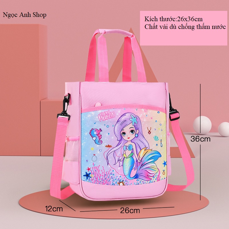 Túi xách đi học thêm cấp 1 nhiều ngăn, túi đi học