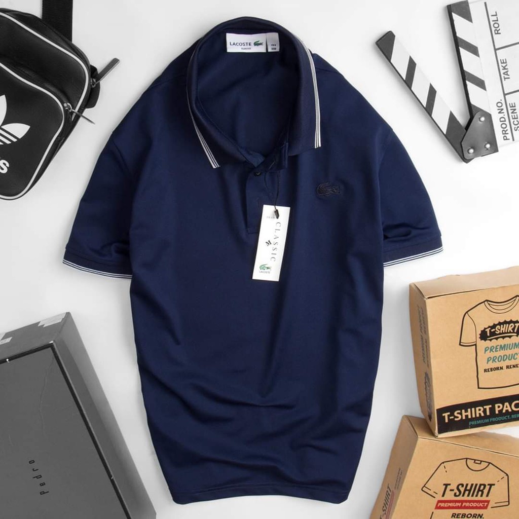 Áo Phông Nam LC  cổ chun, bo viền tay chun, hàng xuất dư | BigBuy360 - bigbuy360.vn