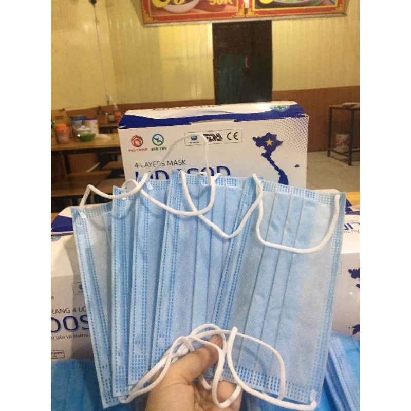 khẩu trang y tế 4 lớp 50 chiếc