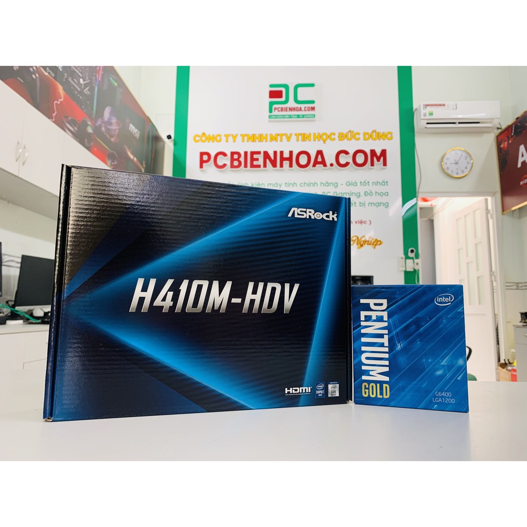 Combo máy tính G6400 + Bo mạch chủ H410M ( Asus, Giga, MSI, Asrock) 95