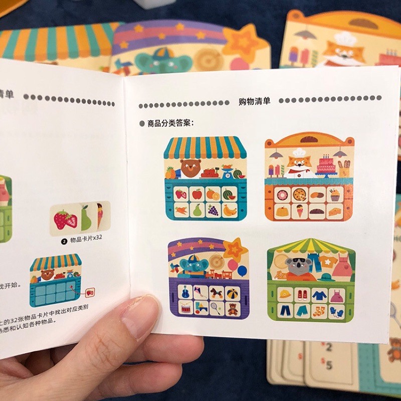 Trò  chơi thẻ đi chợ chính hãng mideer Shopping list