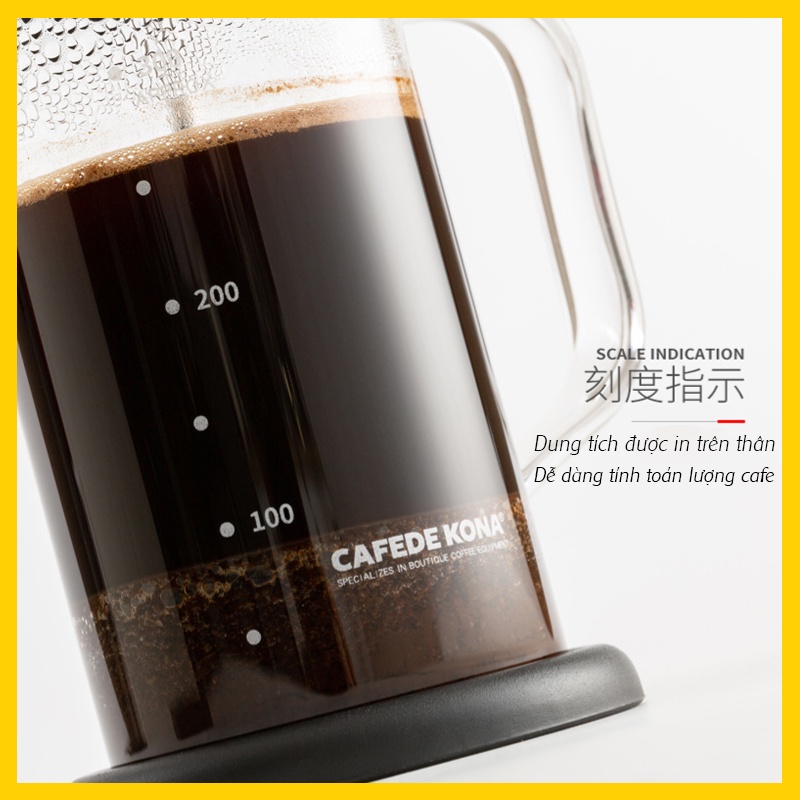 Bình pha cà phê French Press Cafede Kona