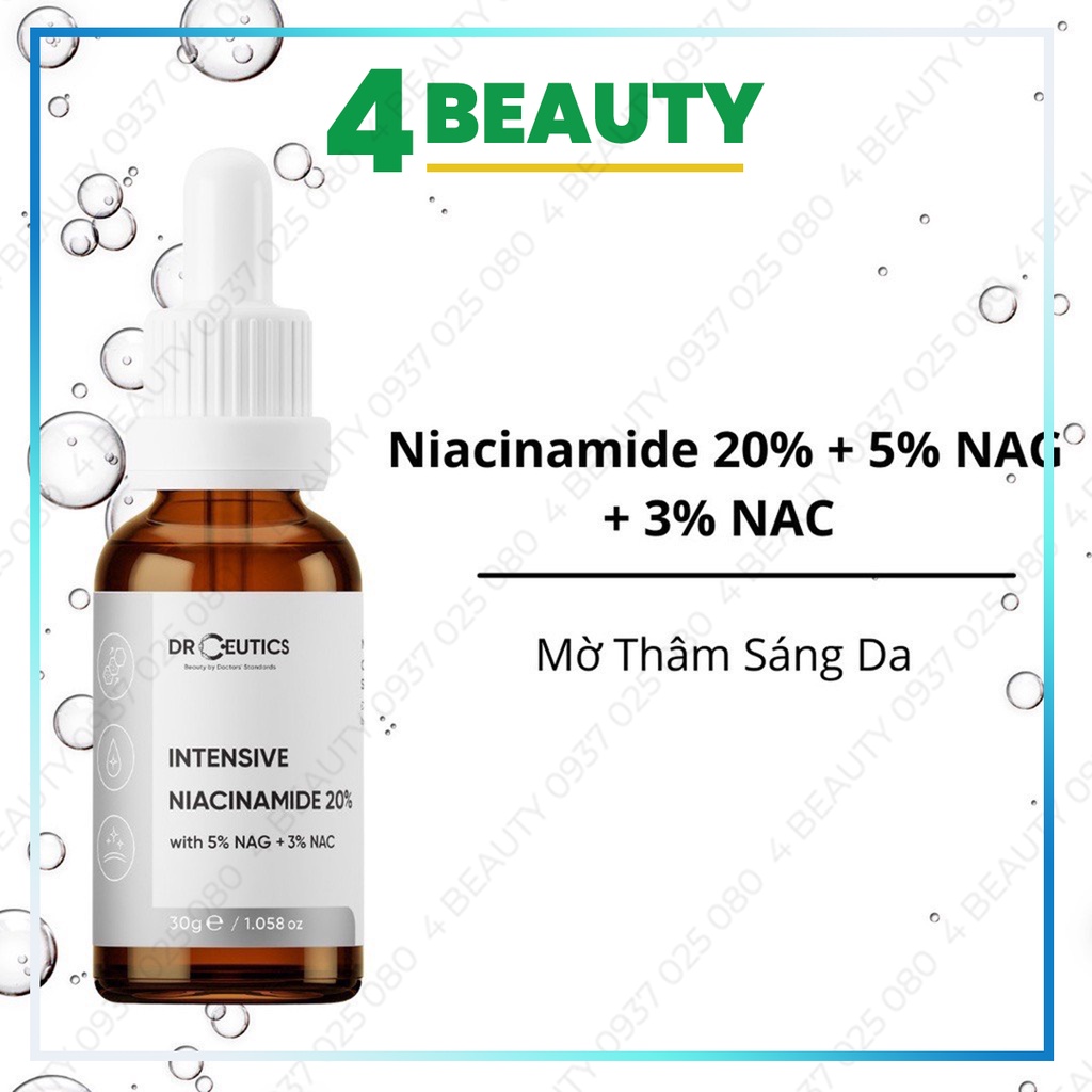 Serrum Niacinamide DrCeutics Intensive Niacinamide 20% Mờ Thâm Sáng Da 30g