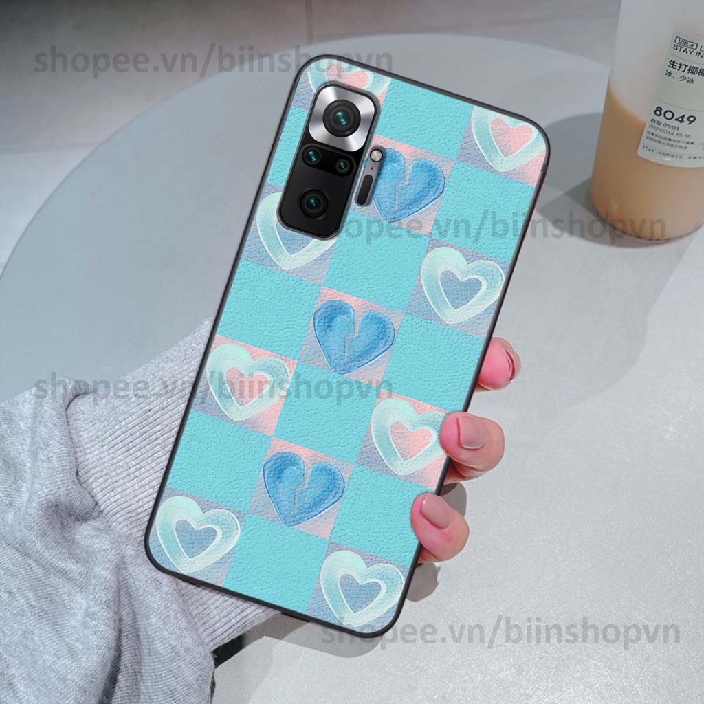 Ốp Xiaomi Redmi Note 10 / Note 10 Pro caro trái tim nhiều màu sắc, đầy cá tính, khẳng định phong cách
