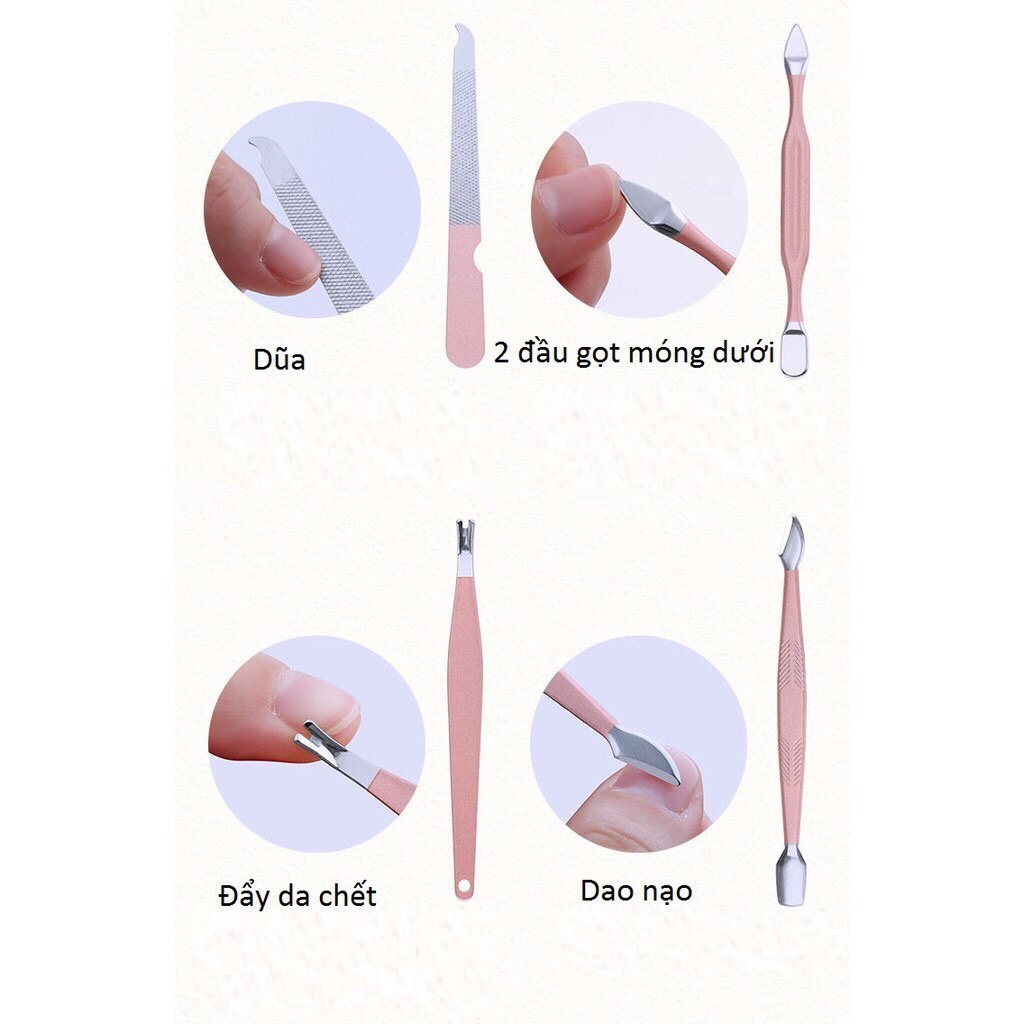 Bộ dụng cụ làm móng đa năng 18 món kèm hộp