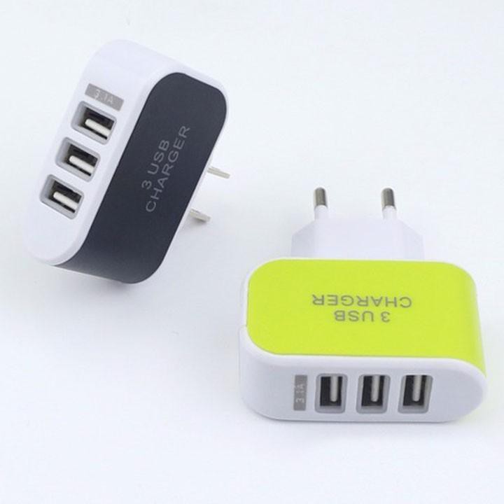 Củ sạc đa năng 3 usb 3 cổng sạc USB