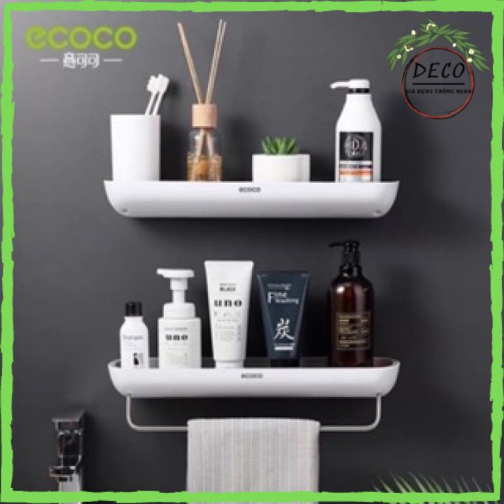 KỆ NHÀ TẮM ĐỂ ĐỒ ✅FREESHIP✅CHÍNH HÃNG ECOCO (1 TẦNG) - LOẠI CAO CẤP - DÁN TƯỜNG KHÔNG CẦN KHOAN 1923