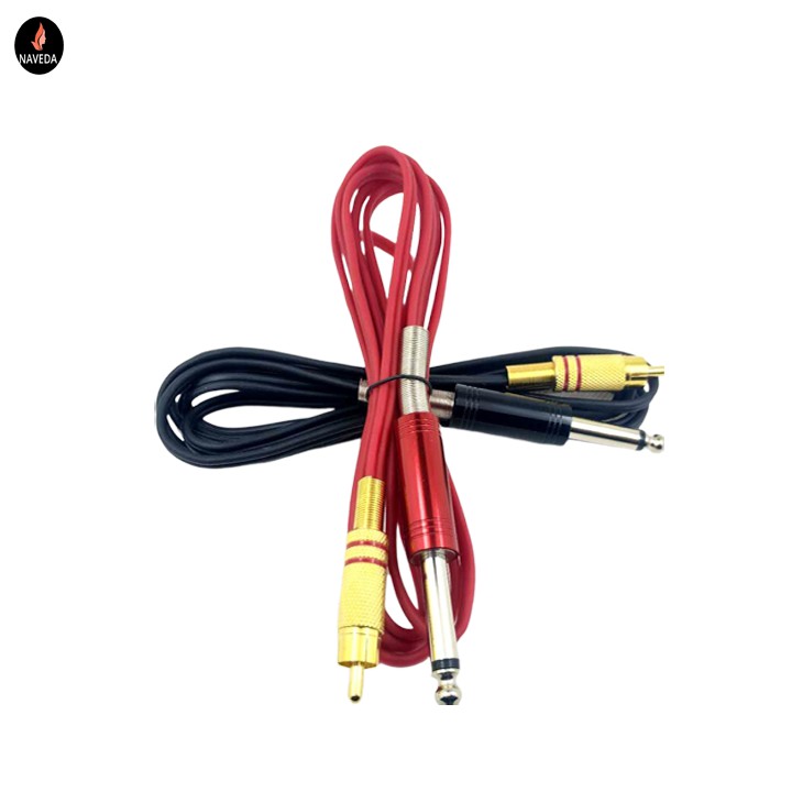 Dây RCA kết nối máy xăm Rotary với các loại nguồn - 2 màu