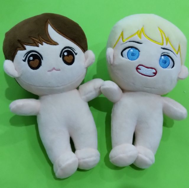 (Ảnh thật, video) Doll (búp bê) BTS V, Jungkook, Suga - Wingstae, Babykookie, Blueberry taobao