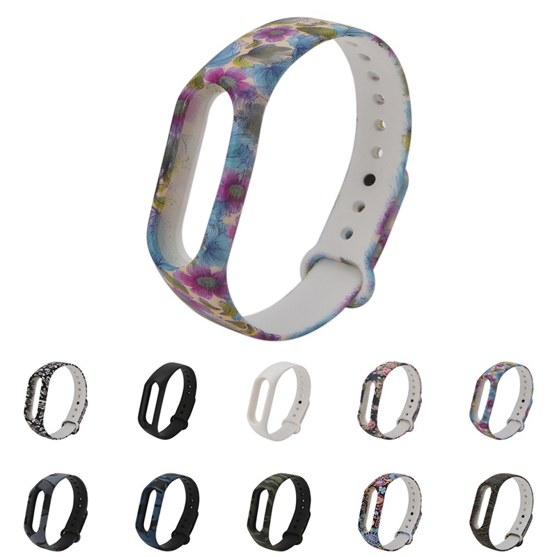 Dây Đeo Thay Thế Bằng Silicon Chống Thấm Nước Cho Vòng Đeo Tay Thông Minh Mi Band 2