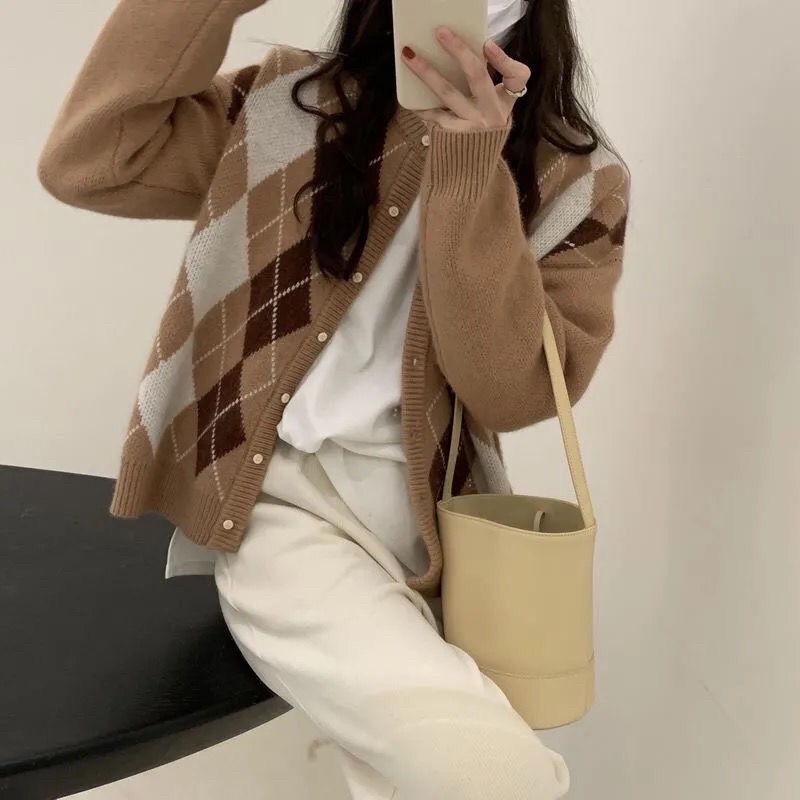 Áo len Cardigan len lông cừu mềm