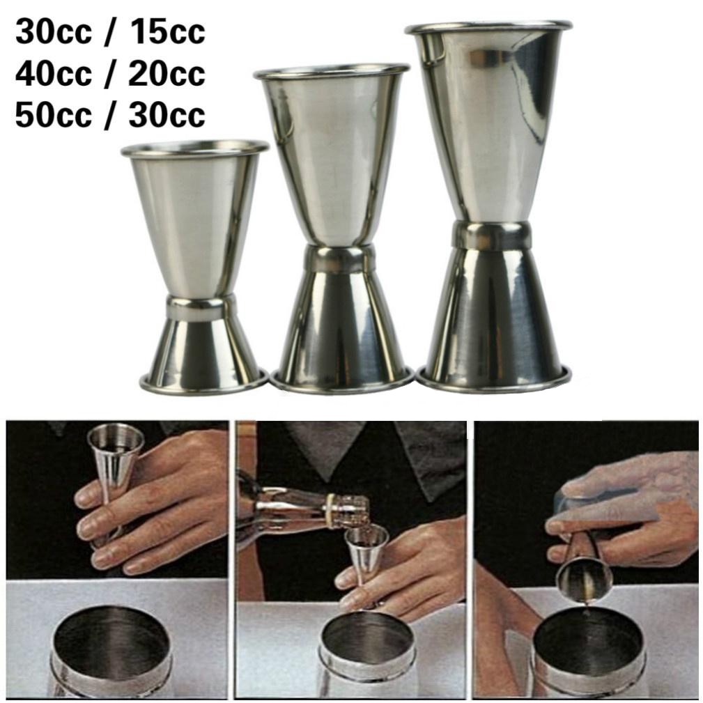 1 PC Cocktail Shaker 3 Kích Thước Jigger Double Single Shot Measure Cup