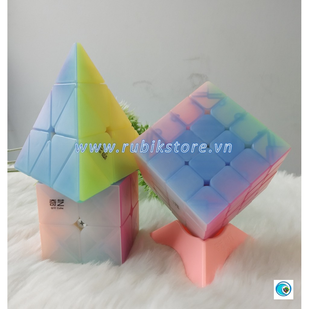 [Rubik biến thể 4 mặt] QiYi QiMing Pyraminx Transparent