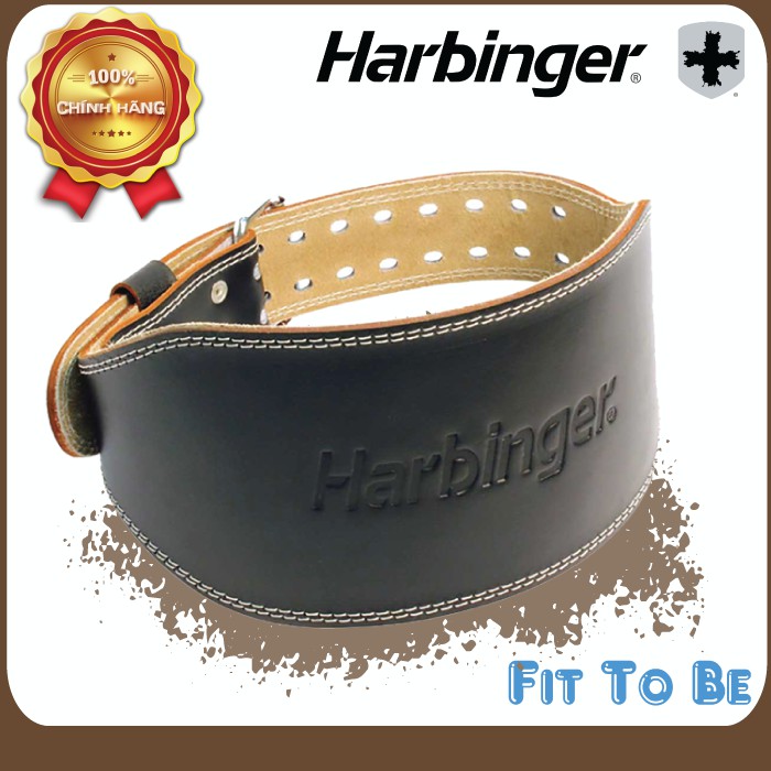 Đai Lưng Tập Gym Harbinger Padded Leather Belt 6 Inch - Loại Da