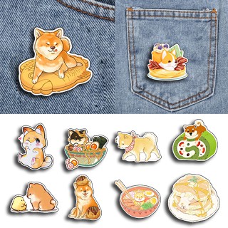 Huy hiệu shiba HHI20 cài áo balo sticker túi đeo hoạt hình dễ thương idol thần tượng