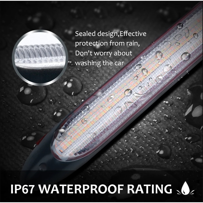 Bộ 2 Đèn Led DRL Ánh Sáng Vàng Chống Nước Dùng Trang Trí Xe Hơi