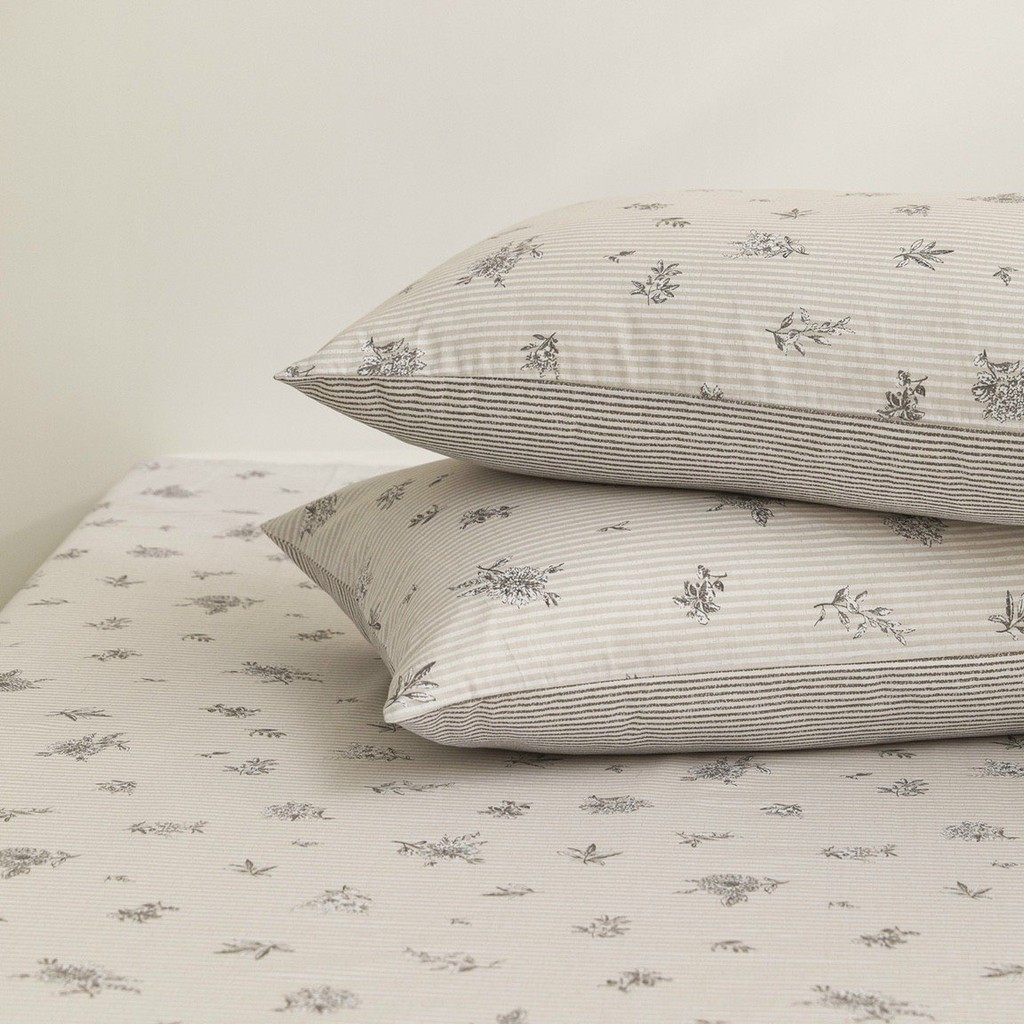 TH SET ga gối cotton 100% nguyên chất (1 ga 2 vỏ gối)