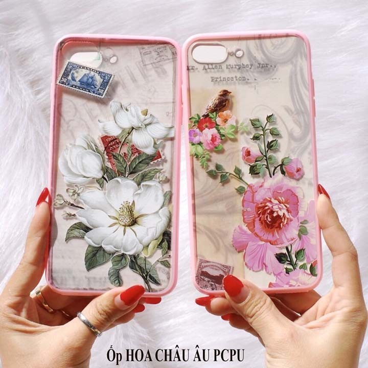 Ốp iphone 6/6s/6s/7/7 plus hoa Châu Âu siêu đẹp