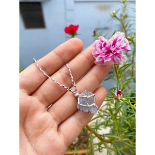 Vòng cổ celestine đan macrame