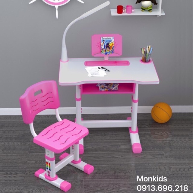 ( SẴN HÀNG ) Bàn Ghế Học Sinh Chống Gù, Chống Cận M2 ( Tặng kèm Đồng Hồ + Giá đọc sách + Chống cằm ) | BigBuy360 - bigbuy360.vn