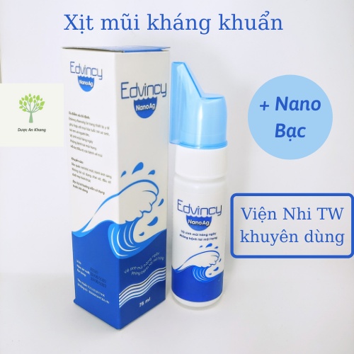 Xịt Mũi Nước Biển Nano Bạc Edvincy 70ml