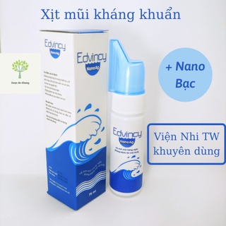 Xịt Mũi Nước Biển Nano Bạc Edvincy 70ml