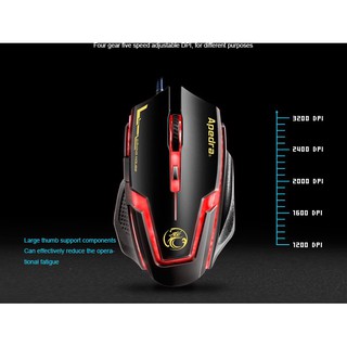 Chuột có dây chuyên game Gaming Apedra A9