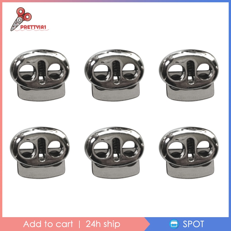 1 [Prettyia] 6 Kẹp Khóa Dây Rút May Vá