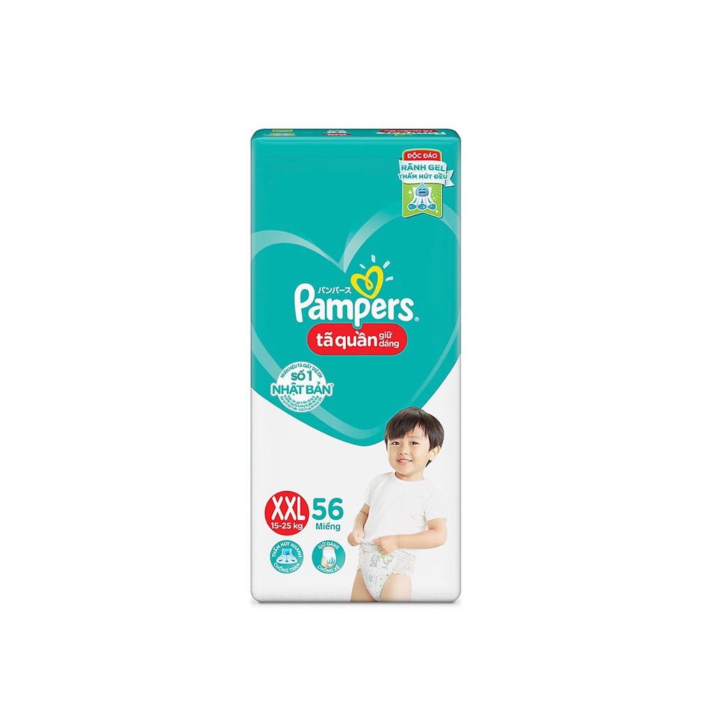 [MẪU MỚI] TÃ QUẦN PAMPER GIỮ DÁNG MỚI M74_L68_XL62_XXL56 MIẾNG GÓI CỰC ĐẠI.