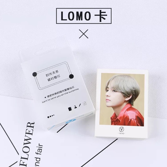 Lomo hộp nhựa 45 tấm BTS/V/Jungkook Love Yourself Tear