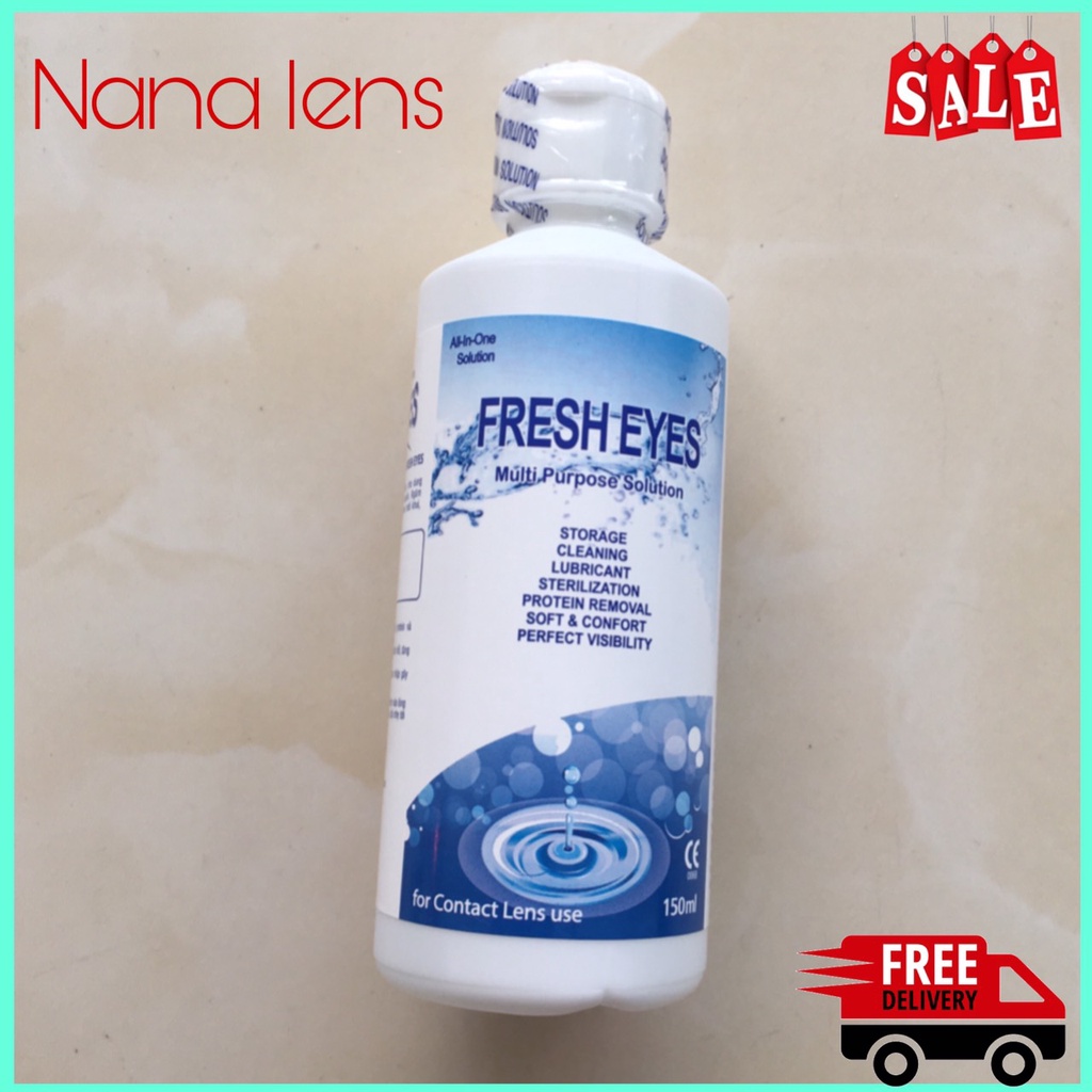 Nước ngâm lens - kính áp tròng chuyên dụng Fresh eyes