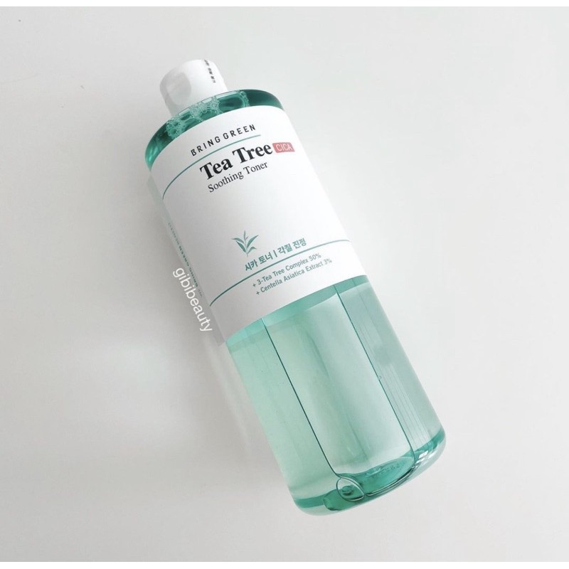 Nước hoa hồng làm dịu da Bring Green tea tree cica soothing toner 510ml