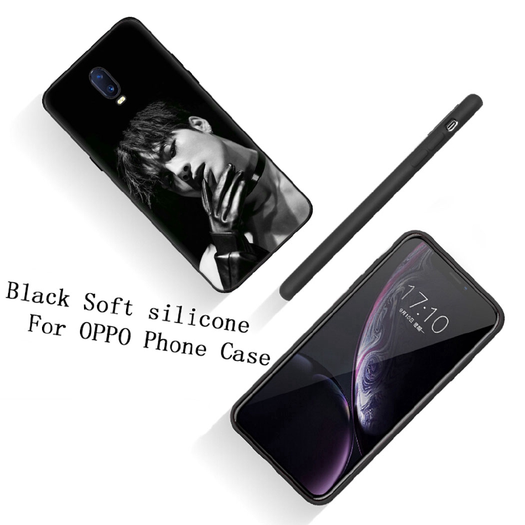 Ốp điện thoại silicon dẻo viền đen hình Jackson Wang cho OPPO F11 R17 PRO F1PLUS A9 R9 R9S R15 A1K A5 A9 2020