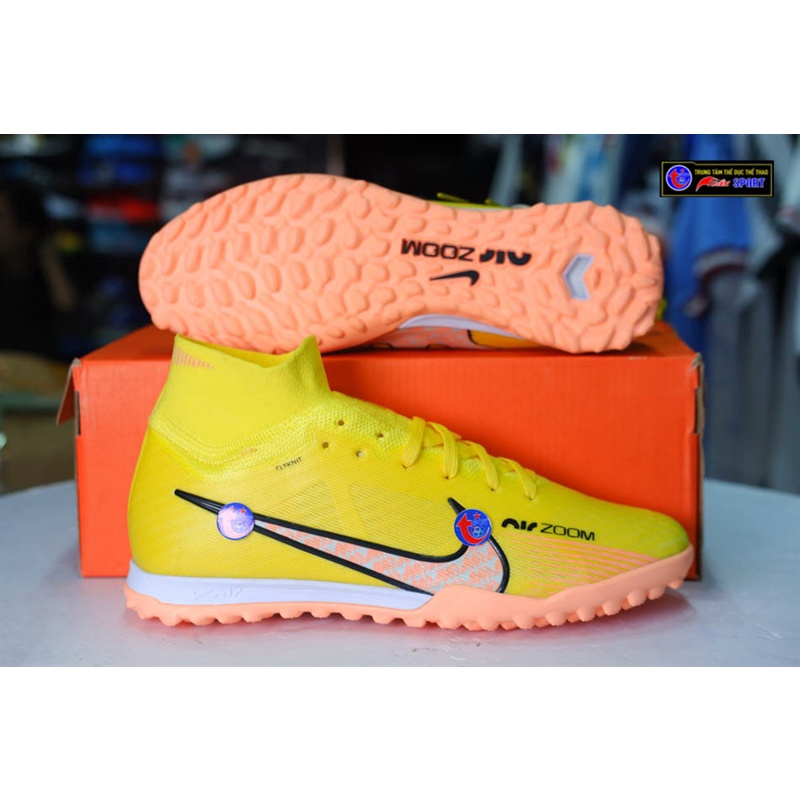 Giày đá bóng Mercurial Superfly IX Elite TF bản cao cấp- vàng(size39-45)