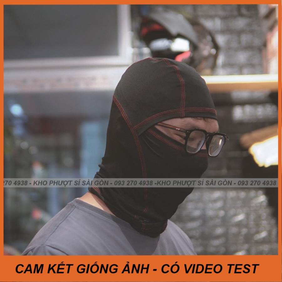 Khăn trùm đầu Ninja Swat F1 phiên bản mới dày dặn - thoáng mát đội fullface 3/4 xịn