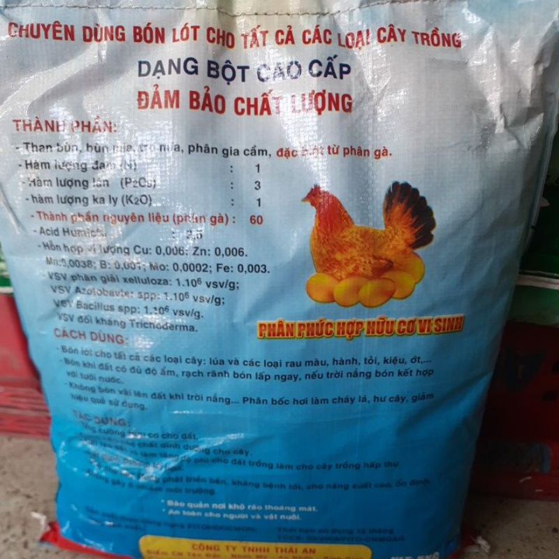 Phân gà hữu cơ vi sinh dạng bột