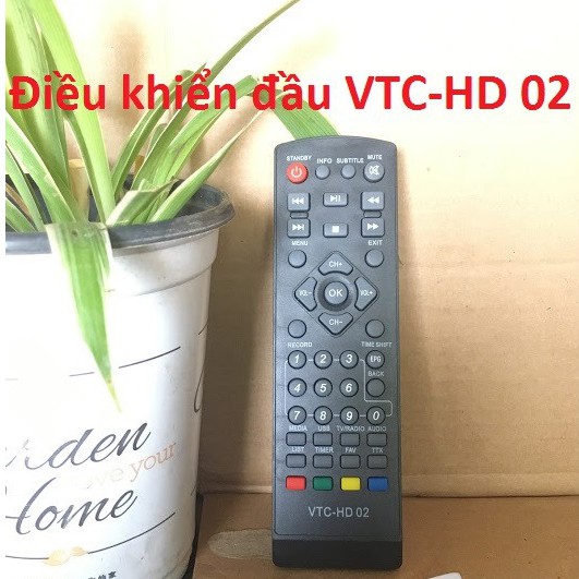 Điều khiển đầu VTC-HD02 ,Remote đầu thu kỹ thuật số VTC HD02