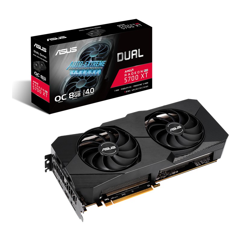 Card màn hình VGA ASUS Dual Radeon RX 5700 XT EVO OC edition 8GB GDDR6