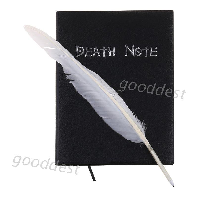 Sổ tay và bút lông vũ nghệ thuật hóa trang theo phim hoạt hình Death Note