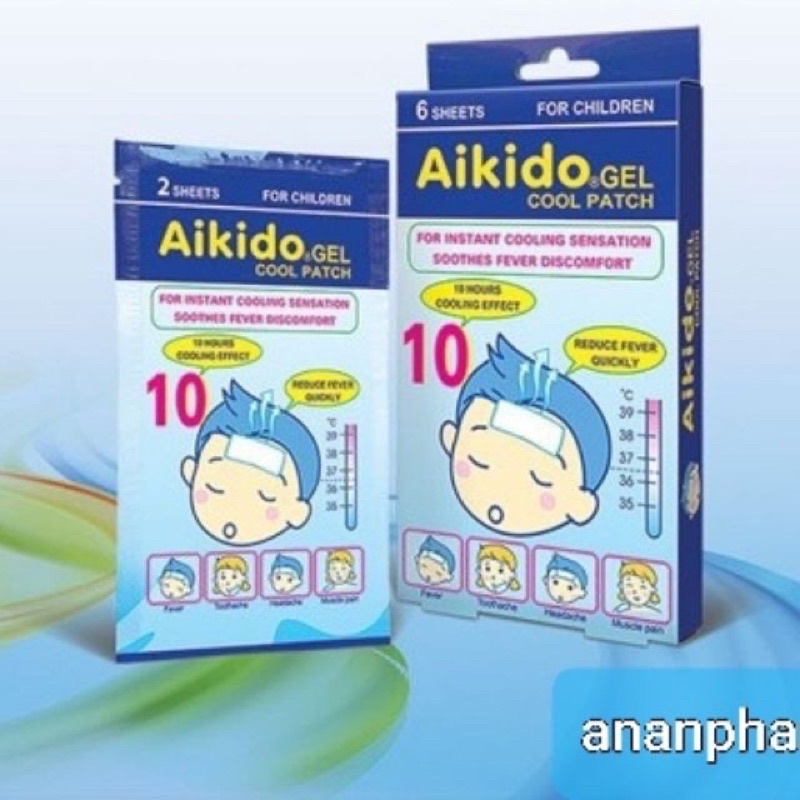 Miếng dán hạ sốt Akido Hộp 3 gói